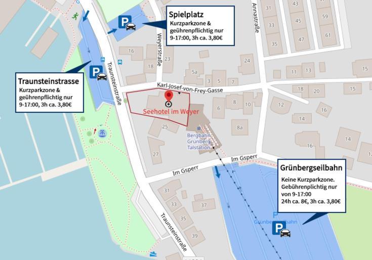 Seehotel Im Weyer Gmunden Bagian luar foto